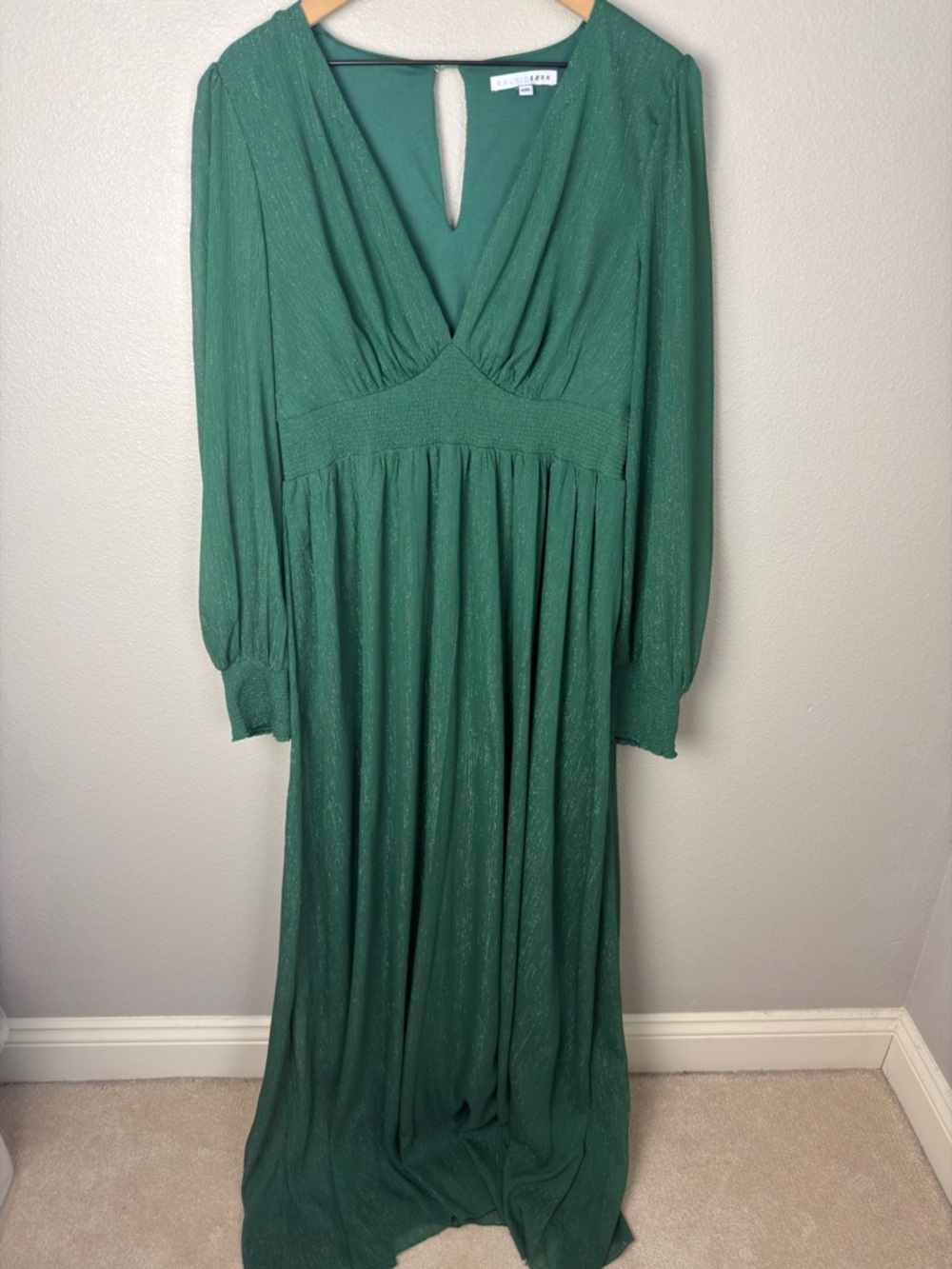 Baltic Born Green Shimmer Juliette Maxi Dress